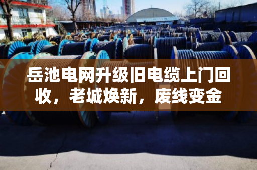 岳池电网升级旧电缆上门回收，老城焕新，废线变金