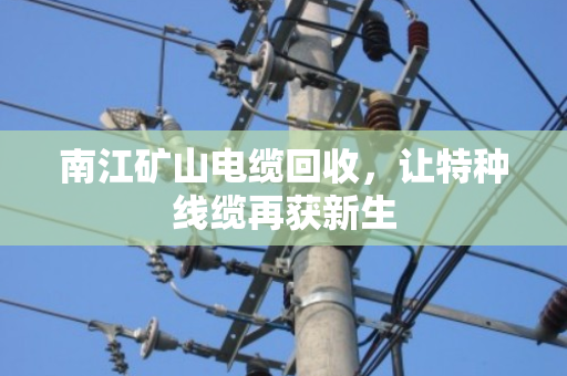 南江矿山电缆回收,让特种线缆再获新生 南江矿山电缆回收,让特种线缆再获新生