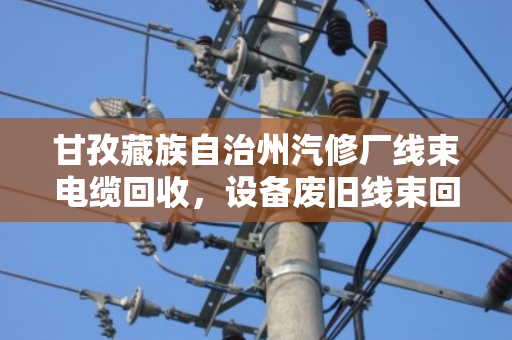 甘孜藏族自治州汽修厂线束电缆回收，设备废旧线束回收—泊祎回收助力降本增效