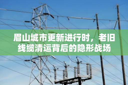 眉山城市更新进行时，老旧线缆清运背后的隐形战场
