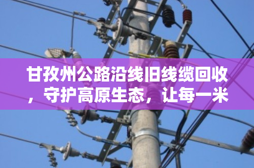 甘孜州公路沿线旧线缆回收，守护高原生态，让每一米电缆重生