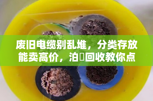 废旧电缆别乱堆，分类存放能卖高价，泊祎回收教你点废成金
