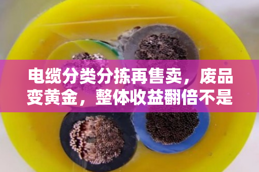 电缆分类分拣再售卖，废品变黄金，整体收益翻倍不是梦