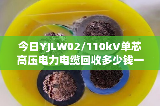 今日YJLW02/110kV单芯高压电力电缆回收多少钱一吨? 今日YJLW02/110kV单芯高压电力电缆回收多少钱一吨?