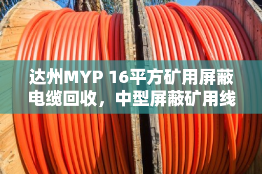 达州MYP 16平方矿用屏蔽电缆回收，中型屏蔽矿用线变现不愁—泊祎回收给你实在价