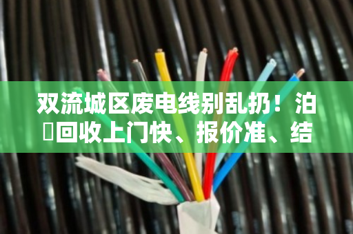 双流城区废电线别乱扔!泊祎回收上门快、报价准、结算清,让你多卖几百块 双流城区废电线别乱扔!泊祎回收上门快、报价准、结算清,让你多卖几百块