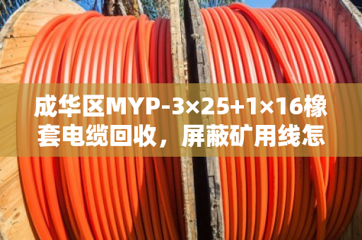 成华区MYP-3×25+1×16橡套电缆回收，屏蔽矿用线怎么处理？泊祎回收帮你省心变现