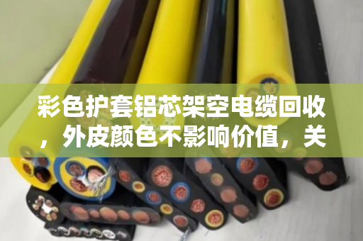 彩色护套铝芯架空电缆回收，外皮颜色不影响价值，关键看出铝率
