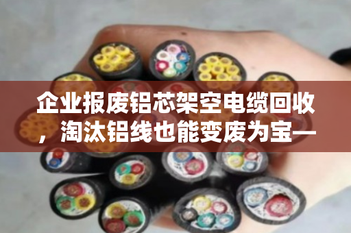 企业报废铝芯架空电缆回收，淘汰铝线也能变废为宝—泊祎回收来帮忙