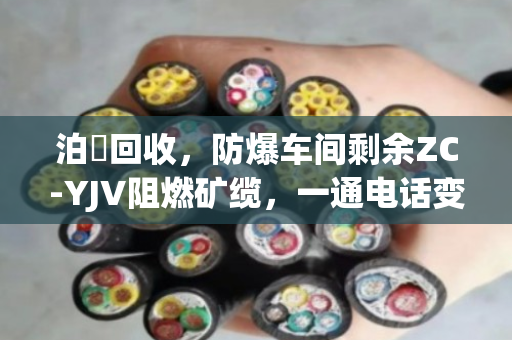 泊祎回收，防爆车间剩余ZC-YJV阻燃矿缆，一通电话变废为宝