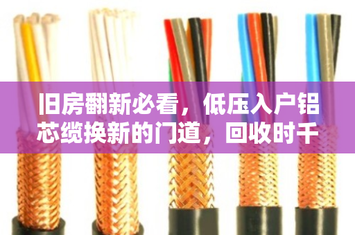 旧房翻新必看,低压入户铝芯缆换新的门道,回收时千万别踩坑 旧房翻新必看,低压入户铝芯缆换新的门道,回收时千万别踩坑