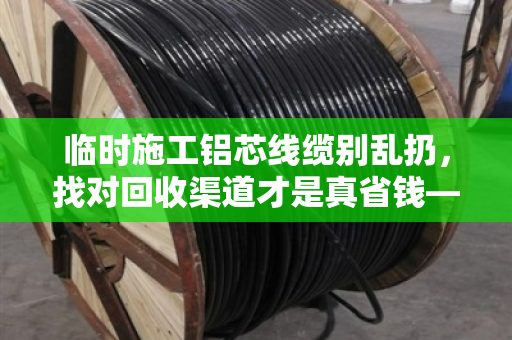 临时施工铝芯线缆别乱扔,找对回收渠道才是真省钱—泊祎回收案例分享 临时施工铝芯线缆别乱扔,找对回收渠道才是真省钱—泊祎回收案例分享