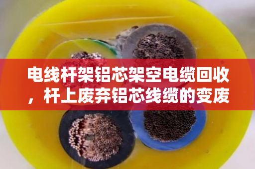 电线杆架铝芯架空电缆回收，杆上废弃铝芯线缆的变废为宝之路