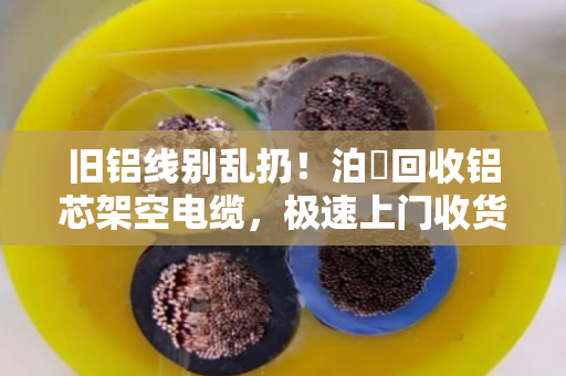 旧铝线别乱扔！泊祎回收铝芯架空电缆，极速上门收货，当天变现超省心