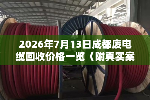2026年7月13日成都废电缆回收价格一览(附真实案例) 2026年7月13日成都废电缆回收价格一览(附真实案例)