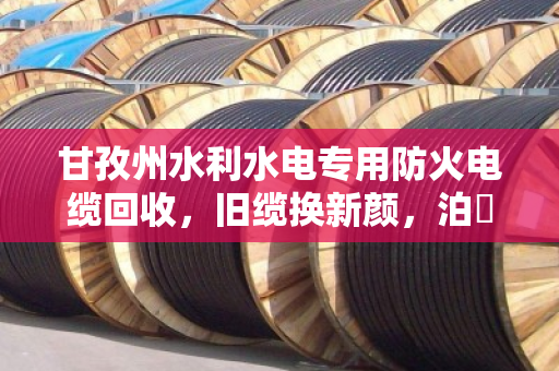 甘孜州水利水电专用防火电缆回收,旧缆换新颜,泊祎回收助力绿色能源升级 甘孜州水利水电专用防火电缆回收,旧缆换新颜,泊祎回收助力绿色能源升级