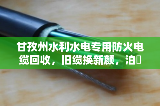 甘孜州水利水电专用防火电缆回收,旧缆换新颜,泊祎回收助力绿色能源升级 甘孜州水利水电专用防火电缆回收,旧缆换新颜,泊祎回收助力绿色能源升级