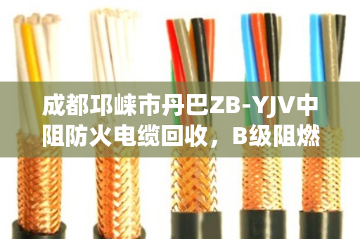 成都邛崃市丹巴ZB-YJV中阻防火电缆回收，B级阻燃缆的环保价值与专业服务