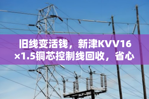 旧线变活钱，新津KVV16×1.5铜芯控制线回收，省心又划算