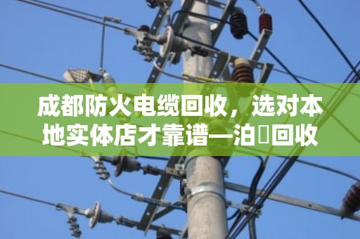 成都防火电缆回收，选对本地实体店才靠谱—泊祎回收用真实案例说话