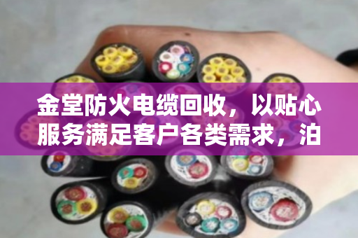 金堂防火电缆回收,以贴心服务满足客户各类需求,泊祎回收在行动 金堂防火电缆回收,以贴心服务满足客户各类需求,泊祎回收在行动