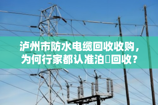 泸州市防水电缆回收收购，为何行家都认准泊祎回收？