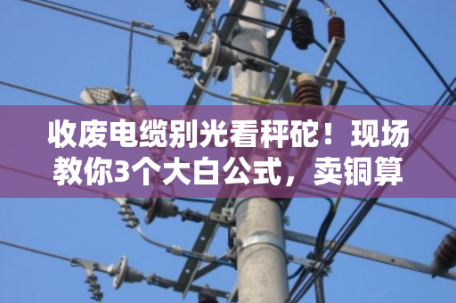 收废电缆别光看秤砣！现场教你3个大白公式，卖铜算钱一秒心里有底