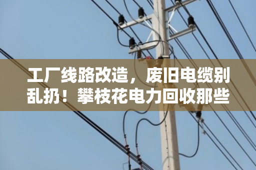工厂线路改造,废旧电缆别乱扔!攀枝花电力回收那些事儿 工厂线路改造,废旧电缆别乱扔!攀枝花电力回收那些事儿