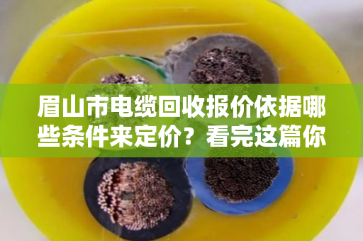 眉山市电缆回收报价依据哪些条件来定价?看完这篇你就心里有数了 眉山市电缆回收报价依据哪些条件来定价?看完这篇你就心里有数了
