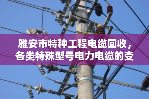 雅安市特种工程电缆回收,各类特殊型号电力电缆的变废为宝指南 雅安市特种工程电缆回收,各类特殊型号电力电缆的变废为宝指南