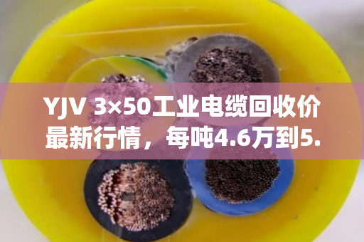 YJV 3×50工业电缆回收价最新行情，每吨4.6万到5.2万，卖前先算出铜率