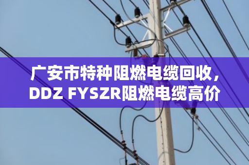广安市特种阻燃电缆回收，DDZ FYSZR阻燃电缆高价变现全攻略