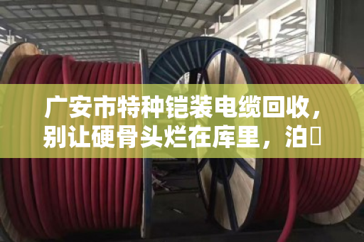 广安市特种铠装电缆回收，别让硬骨头烂在库里，泊祎回收帮你变废为宝