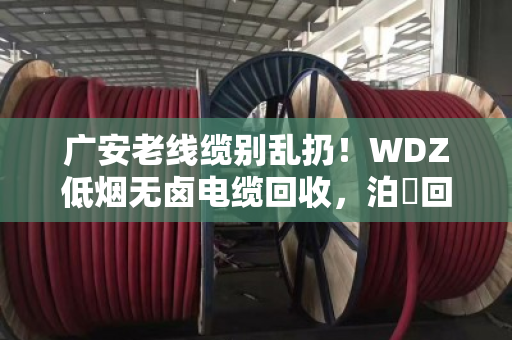 广安老线缆别乱扔！WDZ低烟无卤电缆回收，泊祎回收高价上门，省心又划算