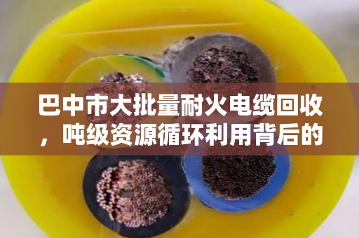巴中市大批量耐火电缆回收,吨级资源循环利用背后的门道与价值 巴中市大批量耐火电缆回收,吨级资源循环利用背后的门道与价值