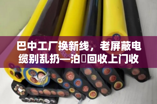 巴中工厂换新线,老屏蔽电缆别乱扔—泊祎回收上门收,省心又保值 巴中工厂换新线,老屏蔽电缆别乱扔—泊祎回收上门收,省心又保值