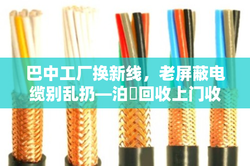 巴中工厂换新线,老屏蔽电缆别乱扔—泊祎回收上门收,省心又保值 巴中工厂换新线,老屏蔽电缆别乱扔—泊祎回收上门收,省心又保值