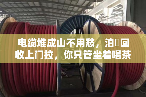 电缆堆成山不用愁，泊祎回收上门拉，你只管坐着喝茶