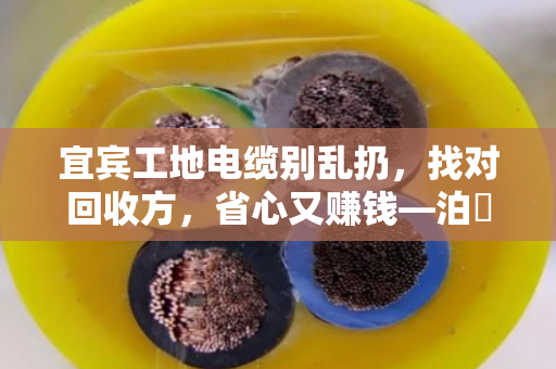 宜宾工地电缆别乱扔，找对回收方，省心又赚钱—泊祎回收现场实录