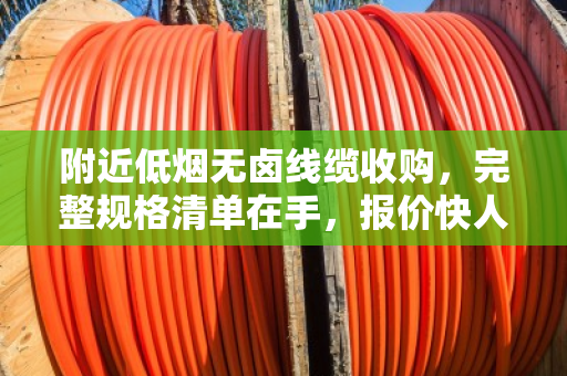 附近低烟无卤线缆收购，完整规格清单在手，报价快人一步（泊祎回收）