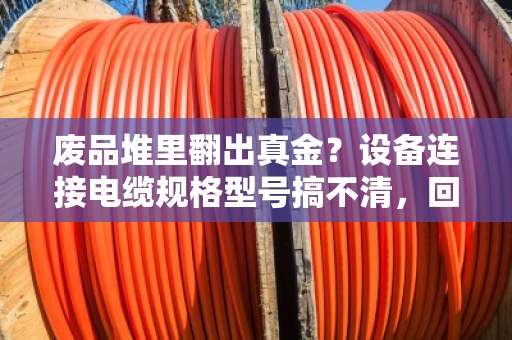 废品堆里翻出真金？设备连接电缆规格型号搞不清，回收盘点就是白忙活