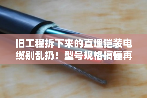 旧工程拆下来的直埋铠装电缆别乱扔！型号规格搞懂再回收，泊祎回收帮你算清这笔账