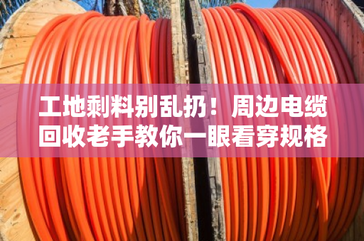 工地剩料别乱扔！周边电缆回收老手教你一眼看穿规格型号，多卖好几千