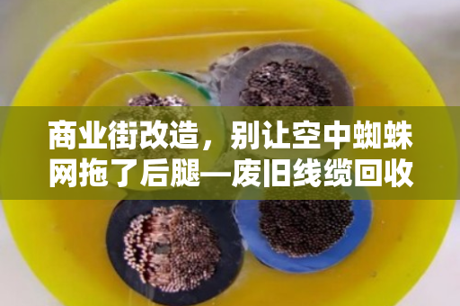 商业街改造，别让空中蜘蛛网拖了后腿—废旧线缆回收这件大事，型号齐全才不糟心