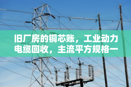 旧厂房的铜芯账，工业动力电缆回收，主流平方规格一文说透