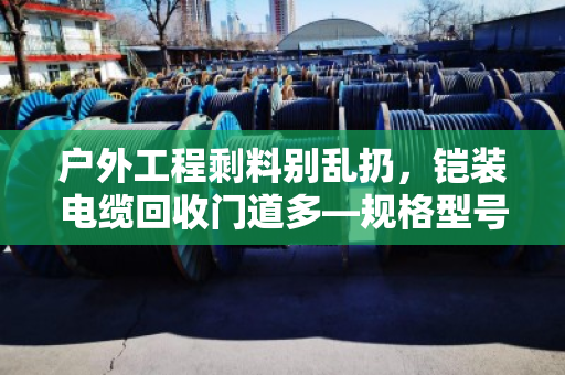 户外工程剩料别乱扔，铠装电缆回收门道多—规格型号搞不清，价格差好几倍