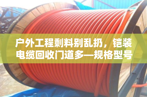 户外工程剩料别乱扔，铠装电缆回收门道多—规格型号搞不清，价格差好几倍