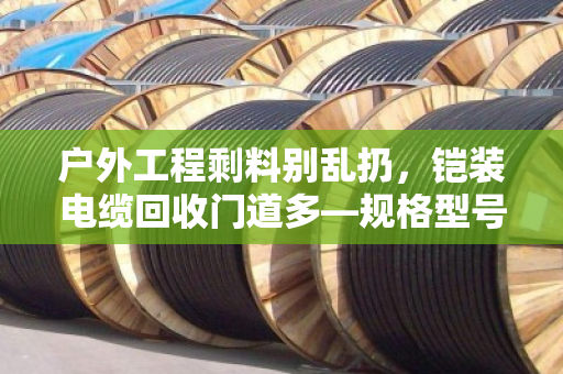 户外工程剩料别乱扔，铠装电缆回收门道多—规格型号搞不清，价格差好几倍