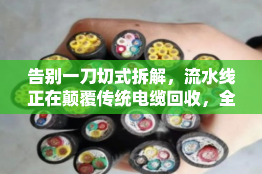 告别一刀切式拆解，流水线正在颠覆传统电缆回收，全规格型号处理成新门槛