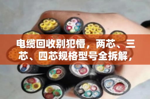 电缆回收别犯懵，两芯、三芯、四芯规格型号全拆解，泊祎回收教你按图索骥